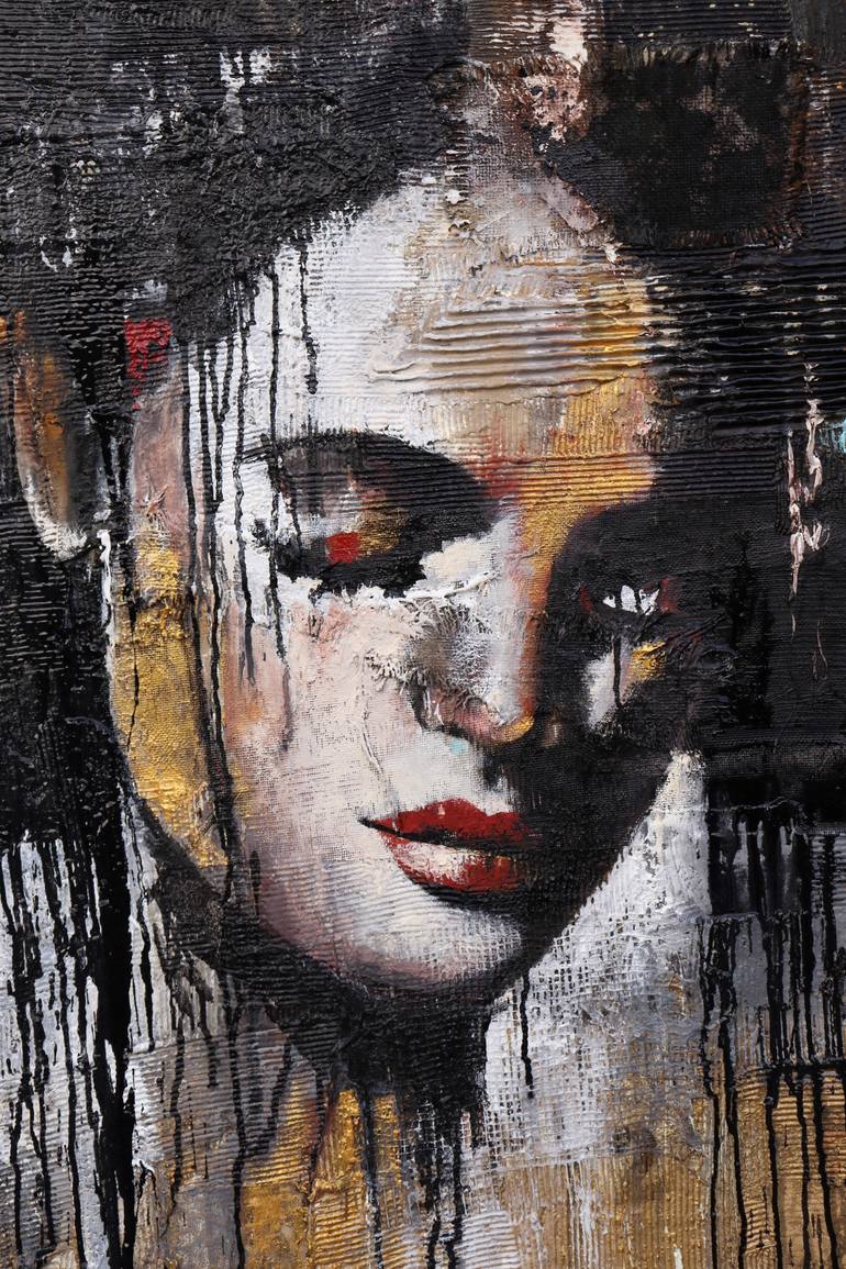 Original Abstract Expressionism People Painting by Donatella Marraoni