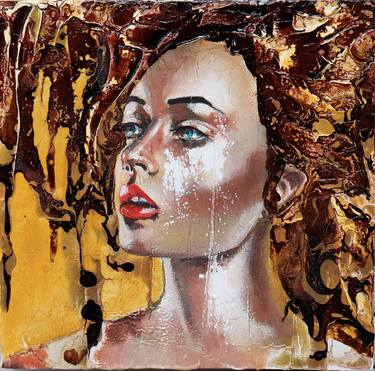 Original Abstract Expressionism Portrait Paintings by Donatella Marraoni