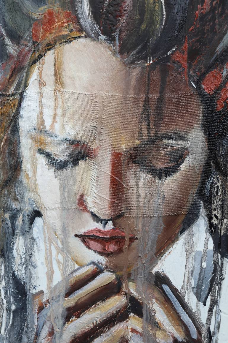 Original Portrait Painting by Donatella Marraoni