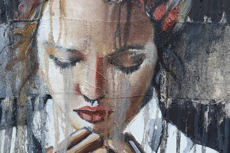 Original Portrait Painting by Donatella Marraoni