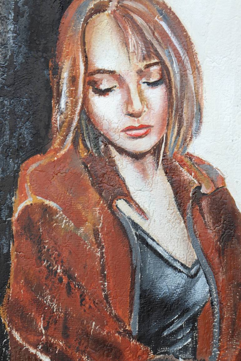 Original Abstract Expressionism People Painting by Donatella Marraoni