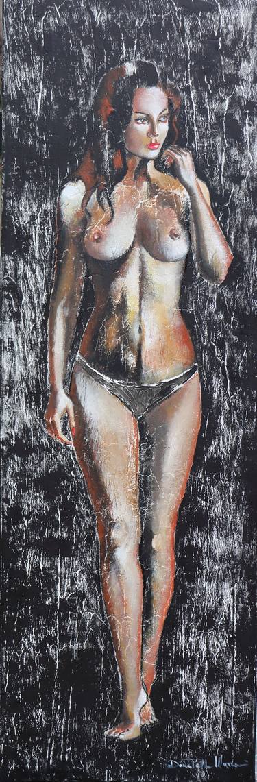 Original Abstract Expressionism Nude Paintings by Donatella Marraoni