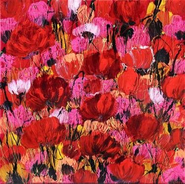 Print of Abstract Expressionism Floral Paintings by Donatella Marraoni