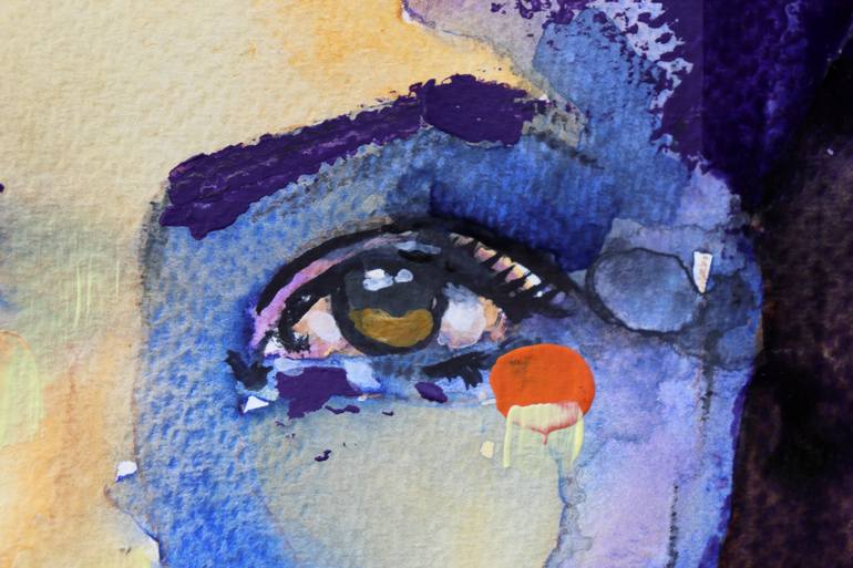Original Abstract Expressionism People Painting by Donatella Marraoni