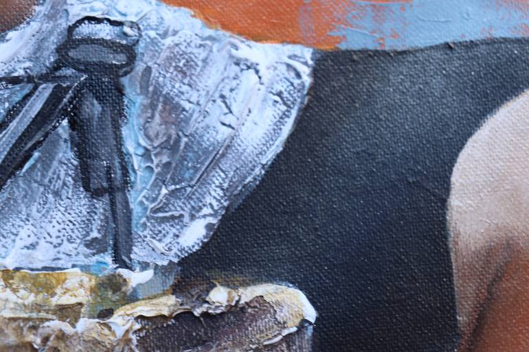 Original Abstract Expressionism Transportation Painting by Donatella Marraoni