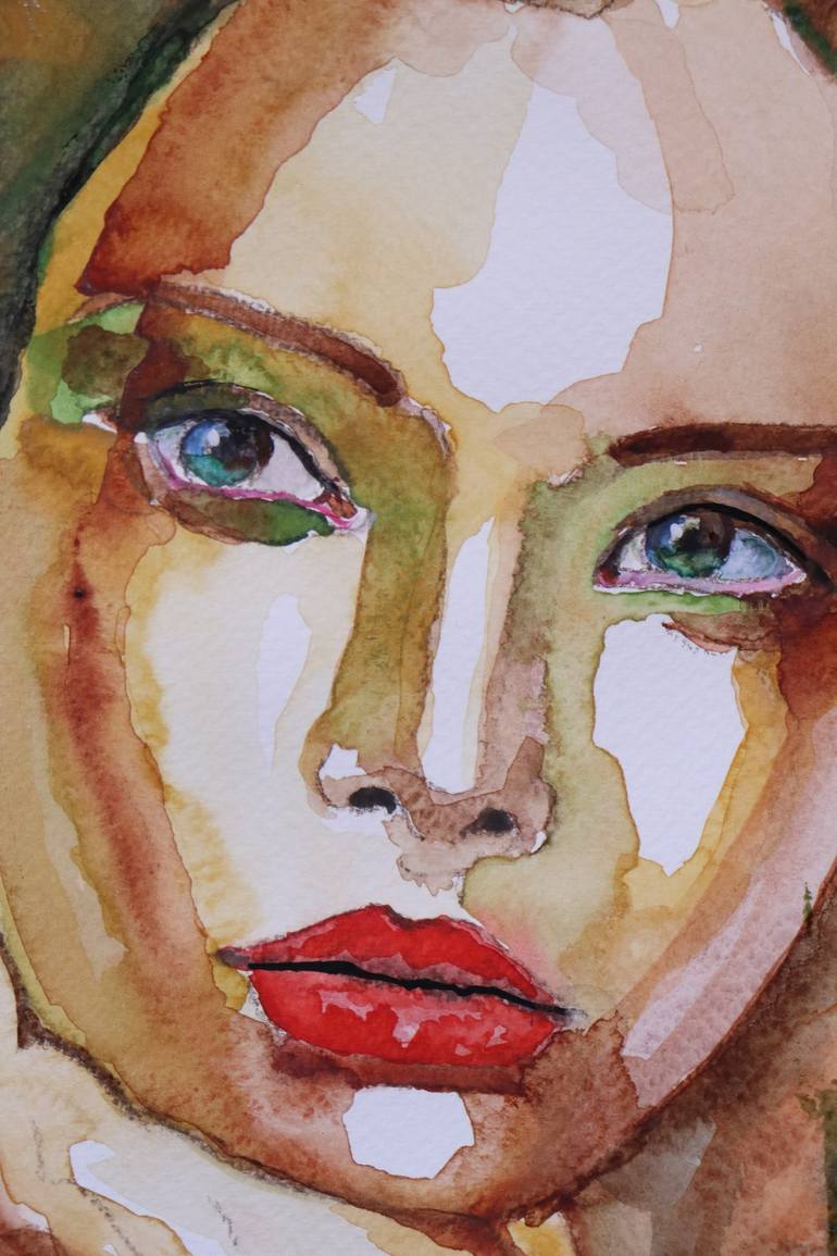 Original Portrait Painting by Donatella Marraoni