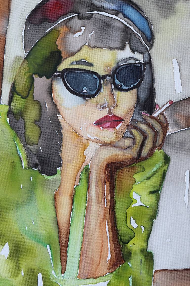 Original Portrait Painting by Donatella Marraoni