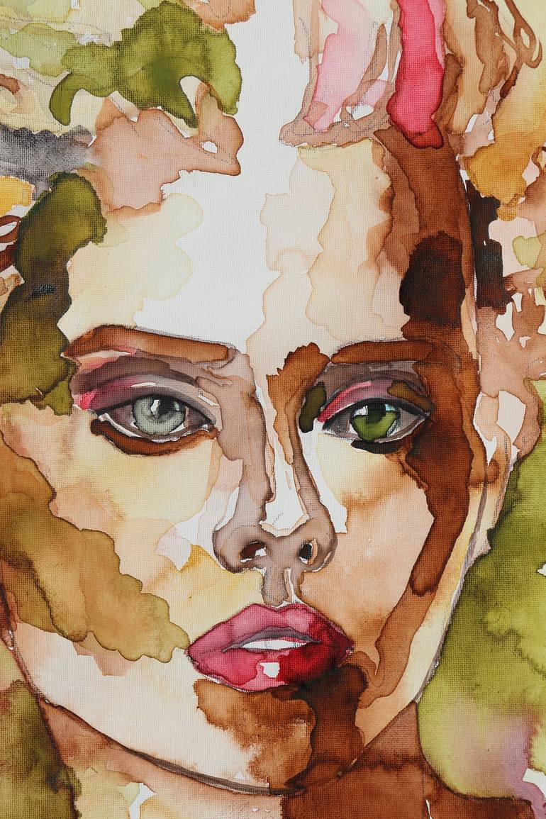 Original Portrait Painting by Donatella Marraoni