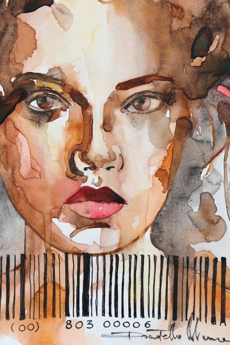 Original Portrait Painting by Donatella Marraoni