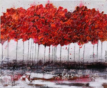 Original Abstract Expressionism Landscape Paintings by Donatella Marraoni