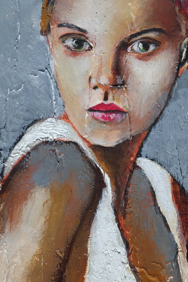 Original Abstract Expressionism People Painting by Donatella Marraoni