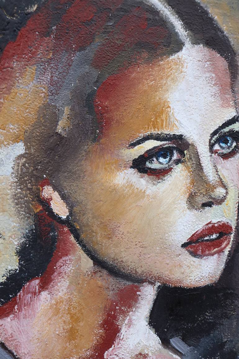 Original Portrait Painting by Donatella Marraoni