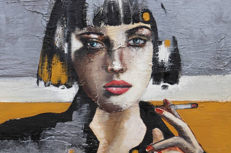 Original Abstract Expressionism People Painting by Donatella Marraoni