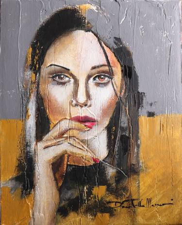 Original Abstract Expressionism Portrait Paintings by Donatella Marraoni