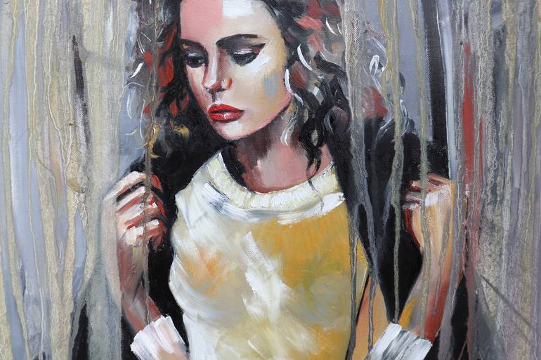 Original Portrait Painting by Donatella Marraoni