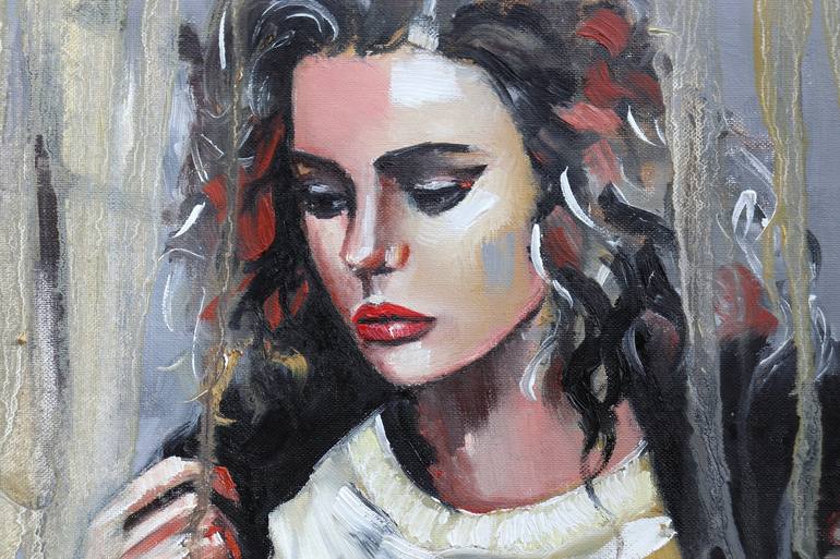 Original Portrait Painting by Donatella Marraoni