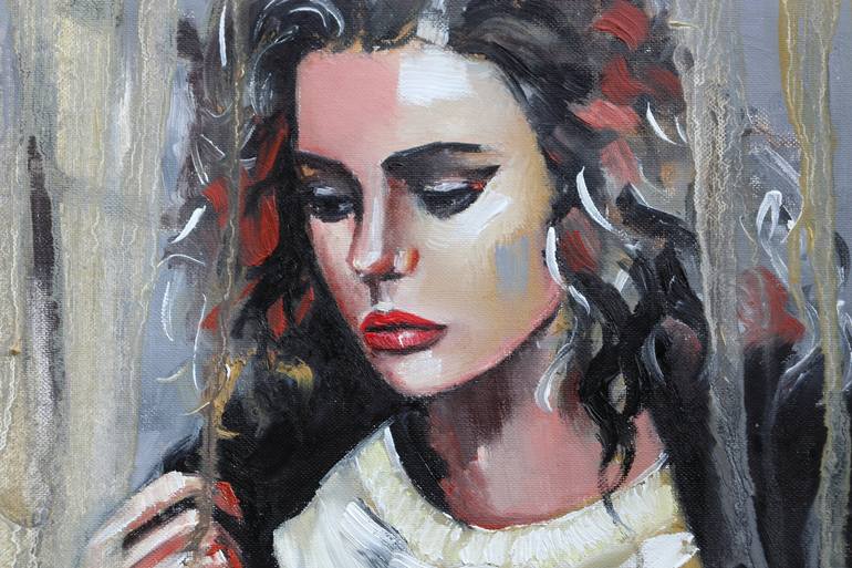 Original Portrait Painting by Donatella Marraoni