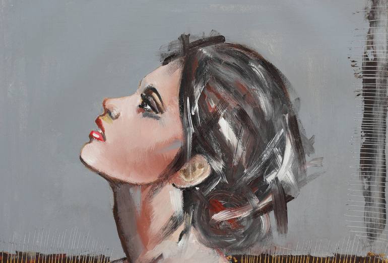 Original Portrait Painting by Donatella Marraoni