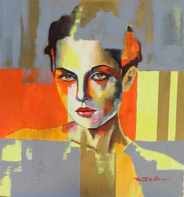 Original Abstract Expressionism Portrait Paintings by Donatella Marraoni