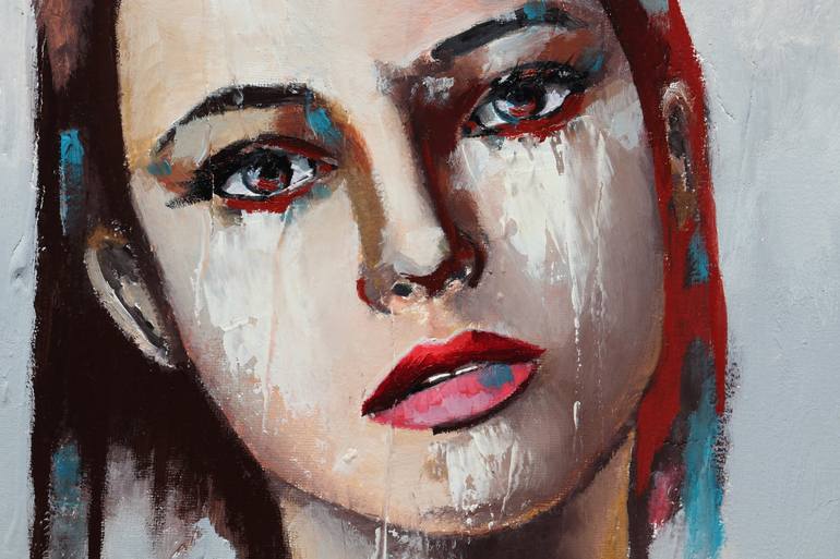 Original Portrait Painting by Donatella Marraoni