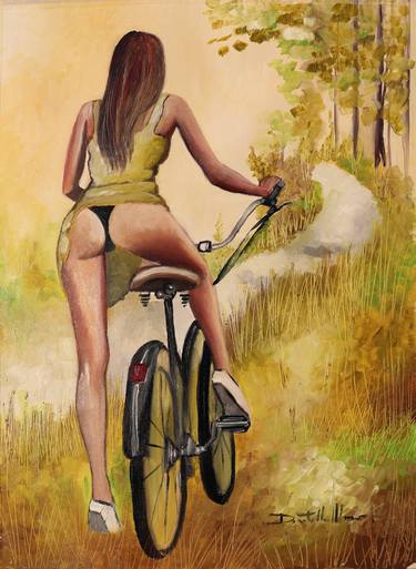 Print of Bicycle Paintings by Donatella Marraoni