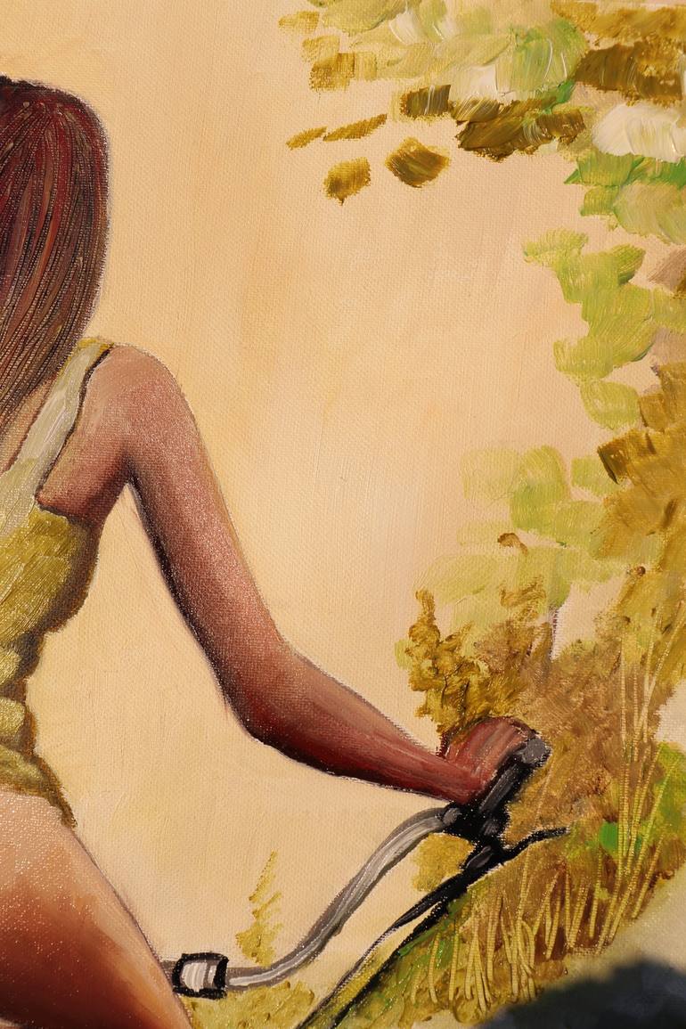 Original Bicycle Painting by Donatella Marraoni