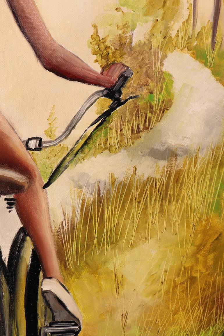 Original Bicycle Painting by Donatella Marraoni