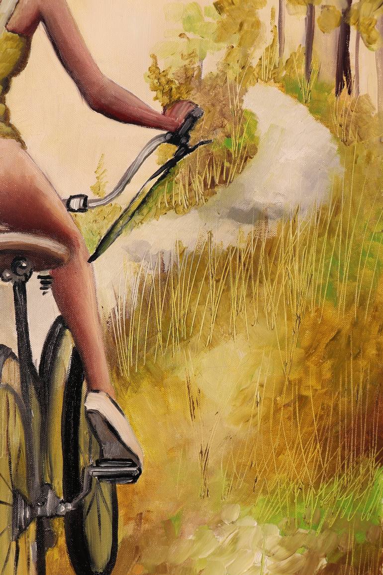 Original Bicycle Painting by Donatella Marraoni