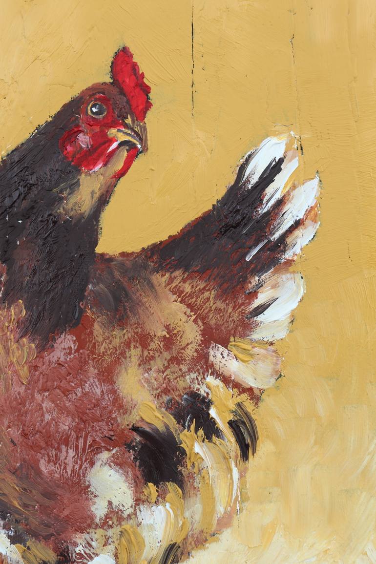 Original Abstract Expressionism Animal Painting by Donatella Marraoni