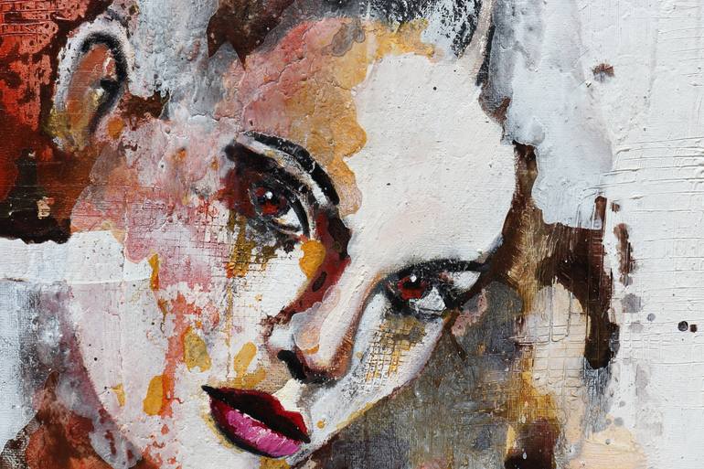 Original Abstract Expressionism People Painting by Donatella Marraoni