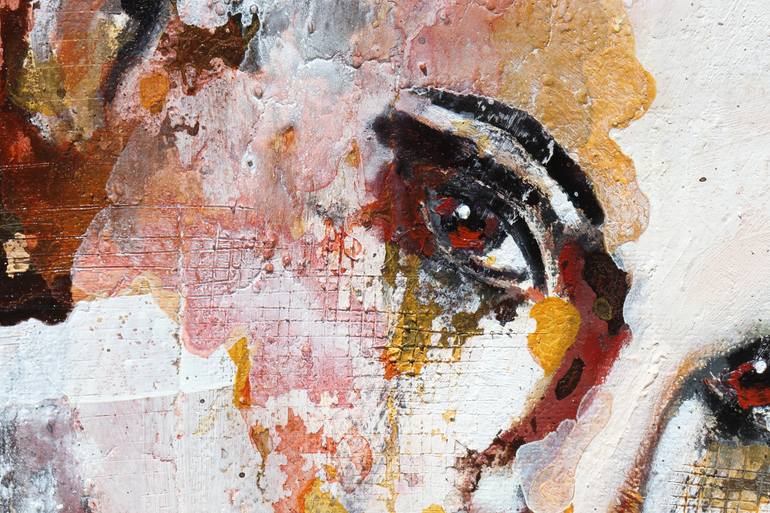 Original Abstract Expressionism People Painting by Donatella Marraoni