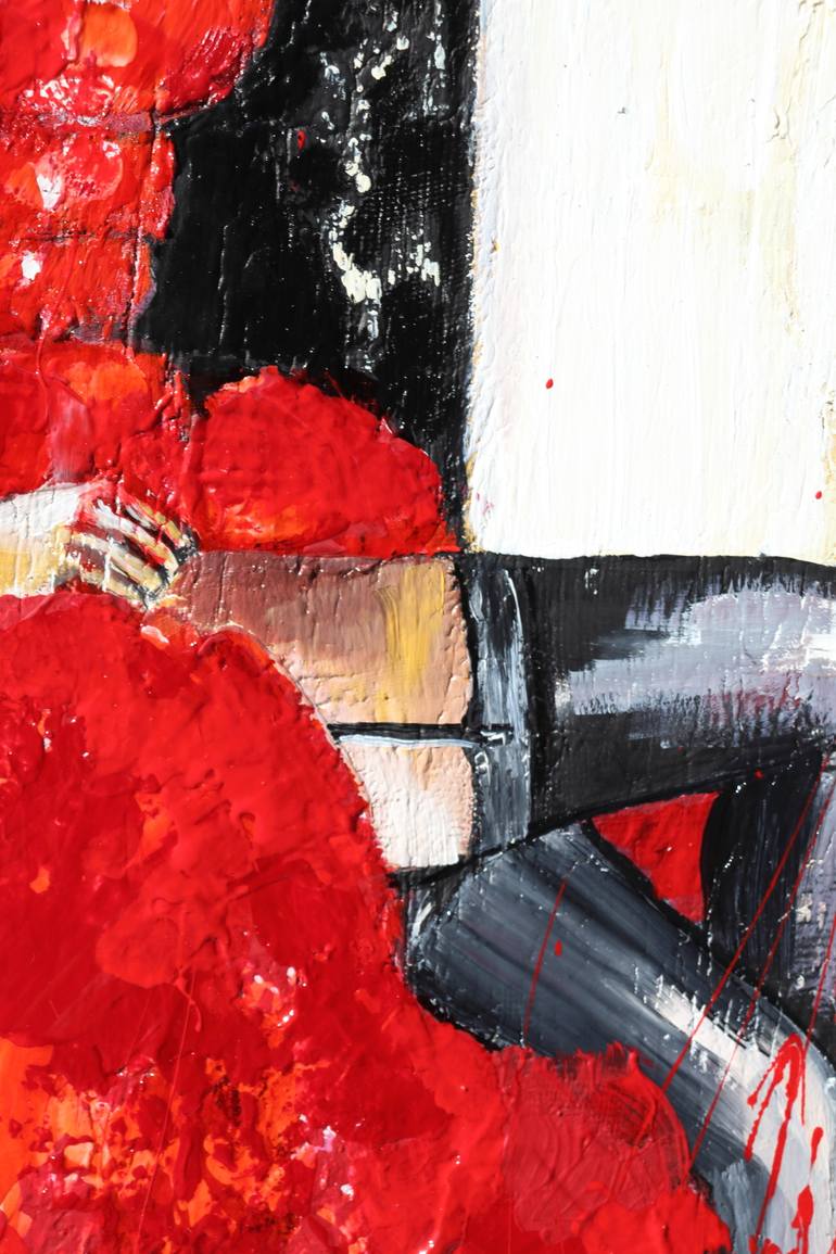 Original Abstract Expressionism People Painting by Donatella Marraoni