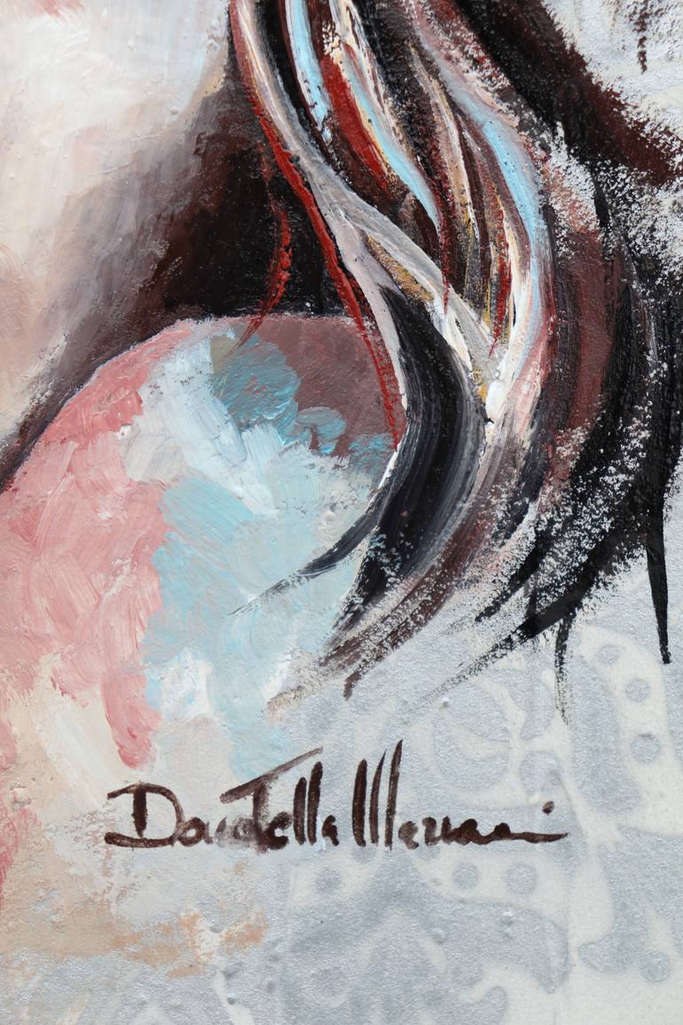 Original Abstract Expressionism People Painting by Donatella Marraoni