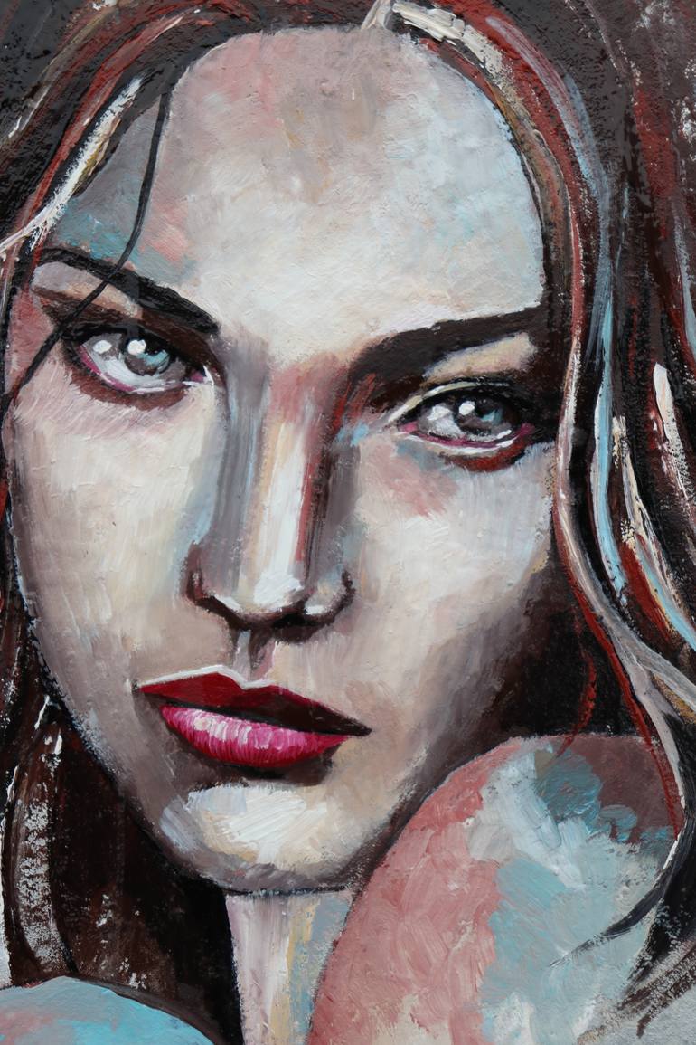 Original Abstract Expressionism People Painting by Donatella Marraoni