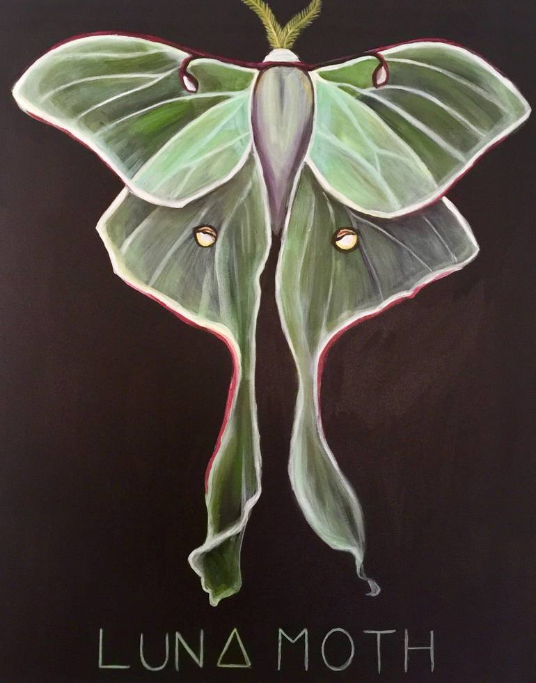 Luna Moth Painting by Gail Buggy Saatchi Art