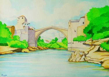 El Puente Viejo en Mostar (Stari Most) thumb