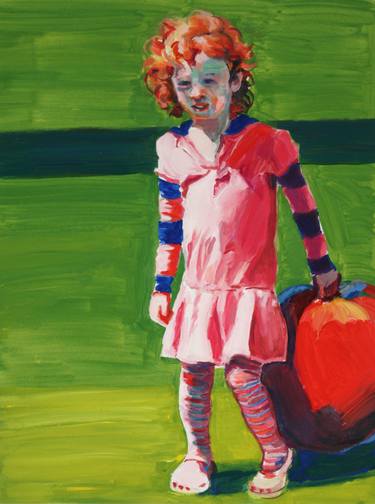 Original Figurative Children Paintings by Kathleen Migliore-Newton