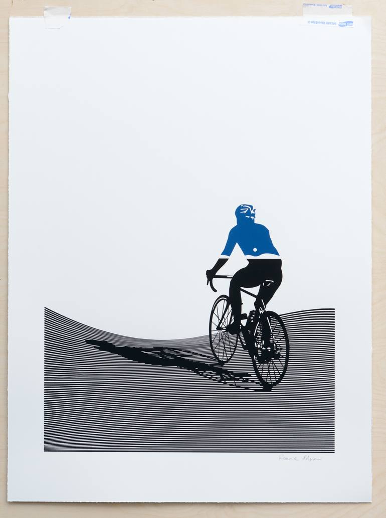 Original Minimalism Transportation Printmaking by Rennie Pilgrem