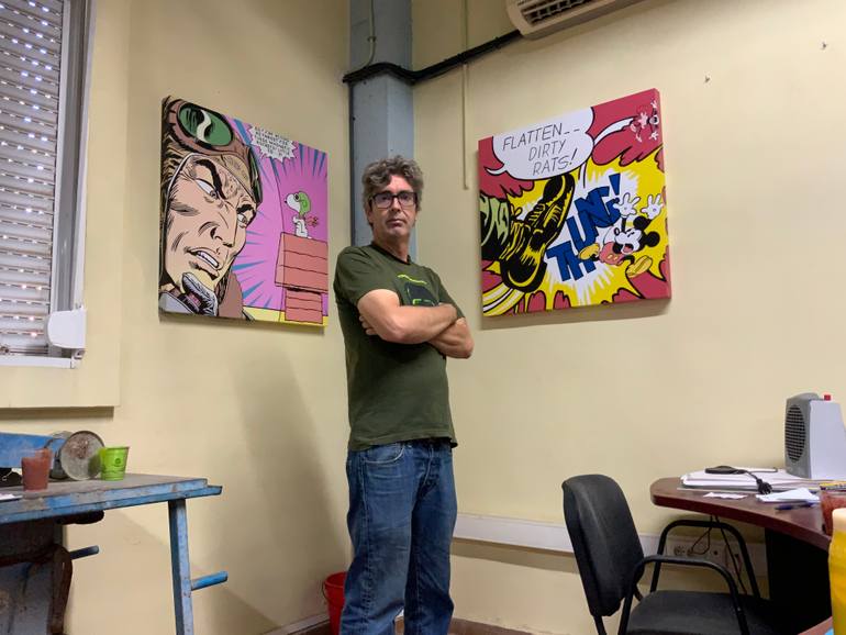 Original Pop Art Pop Culture/Celebrity Painting by Alejandro Iturralde Arquiola