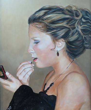 Original Realism People Painting by Charlotte Yealey