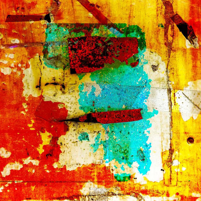 Original Abstract Expressionism Abstract Mixed Media by Morten Saether