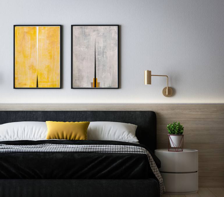 Original Abstract Expressionism Abstract Painting by Xandria Noir