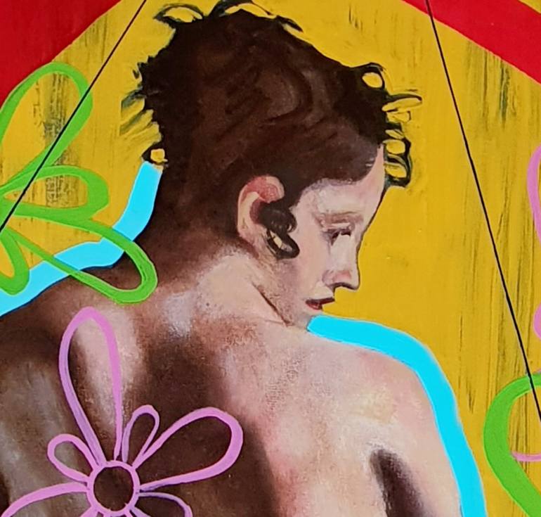 Original Abstract Expressionism Women Painting by Robert Walker