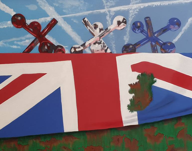 Original Abstract Expressionism Politics Painting by Robert Walker