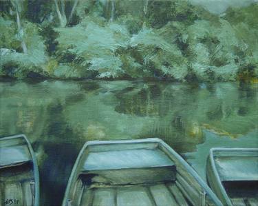 Print of Boat Paintings by Marion Stephan