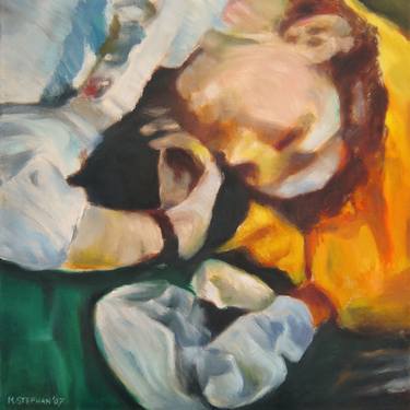 Original Figurative Men Paintings by Marion Stephan