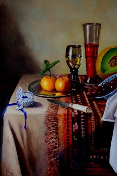 Print of Realism Still Life Paintings by Geir Ove olsen Varne