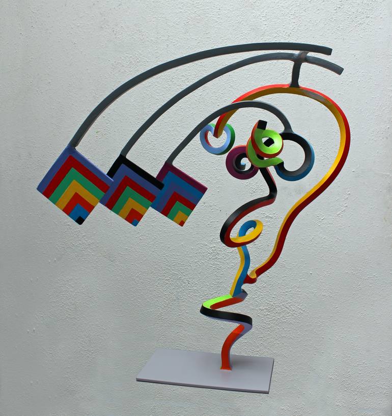 Original Abstract Sculpture by Frans Muhren