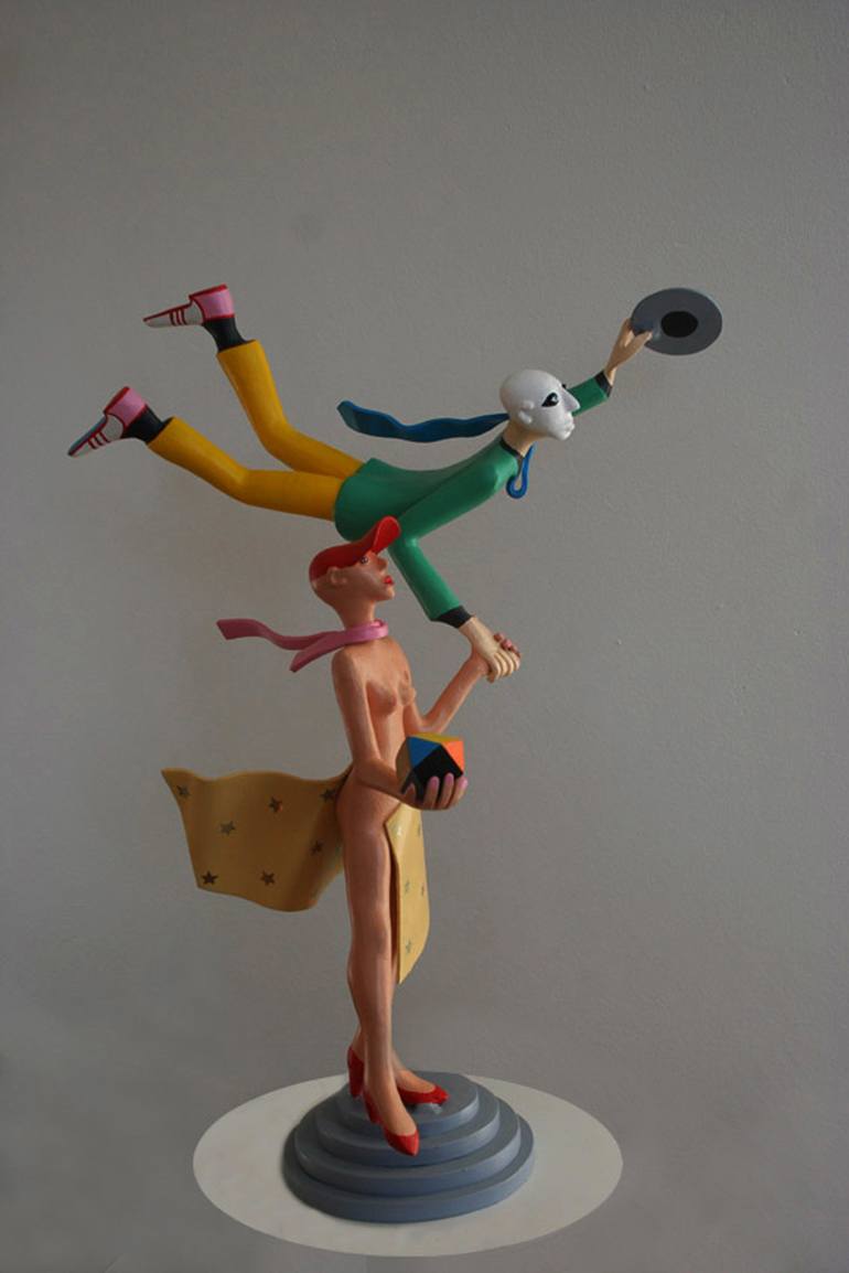 Original Dada Nude Sculpture by Frans Muhren