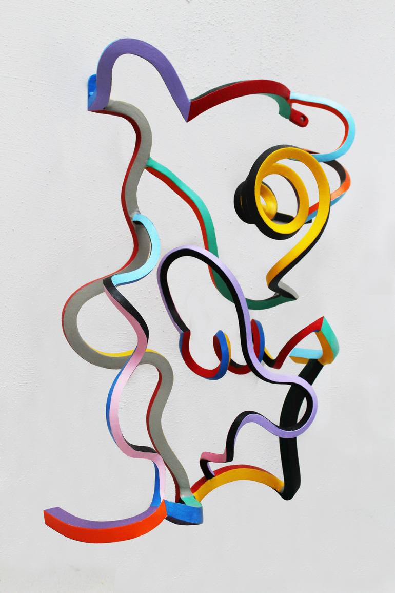 Original Abstract Sculpture by Frans Muhren